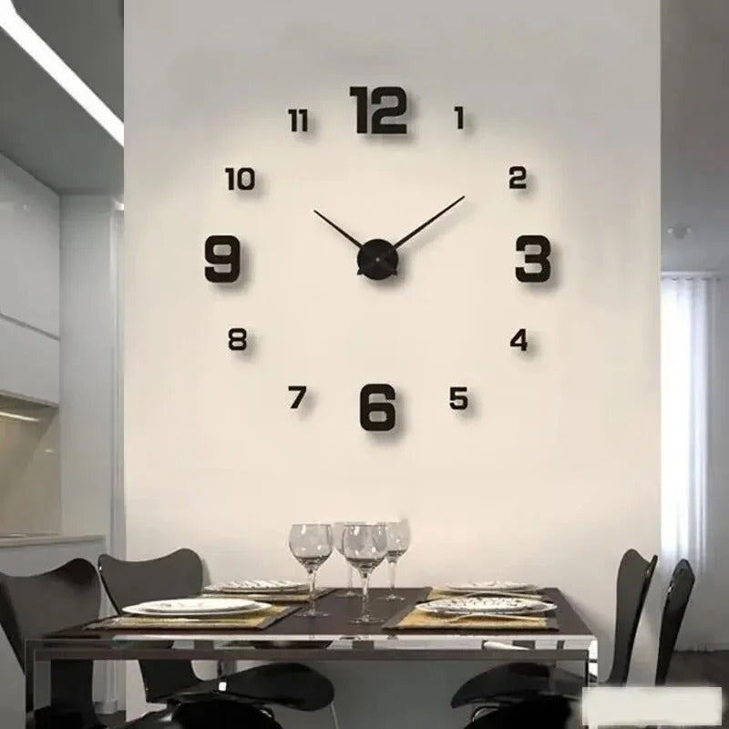 Creative Frameless DIY Wall Clock – Silent & Stylish Home Decor