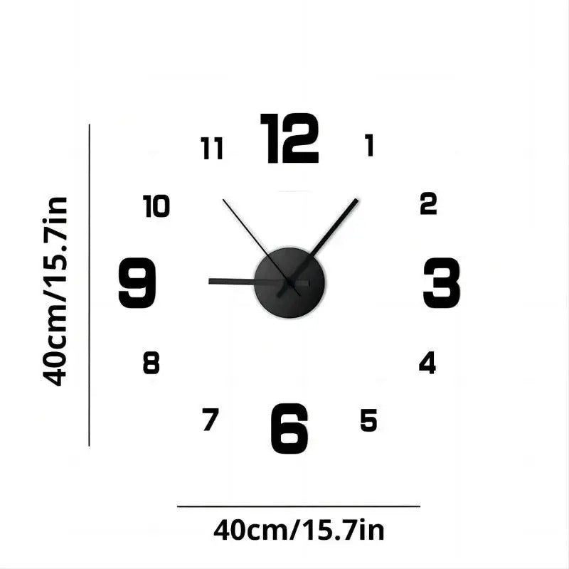 Creative Frameless DIY Wall Clock – Silent & Stylish Home Decor